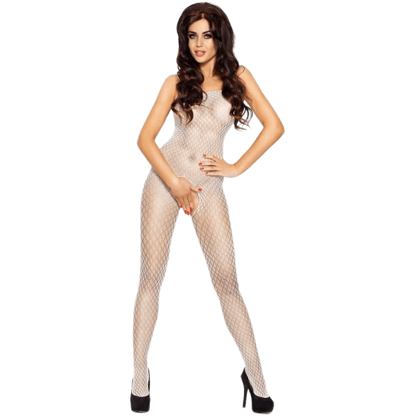 PASSION - EROTICLINE WHITE CATSUIT BS010
